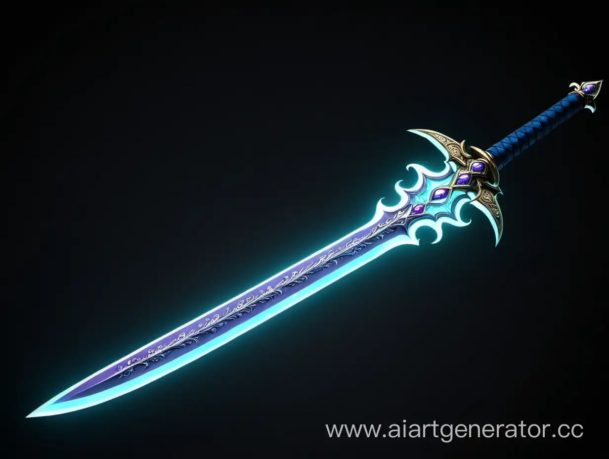 A beautiful sword that glows with mana.

