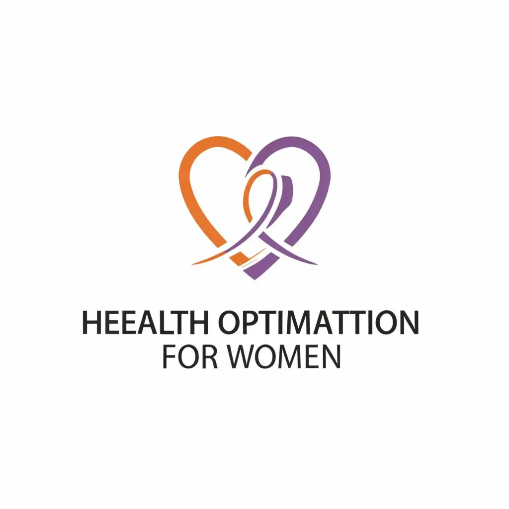 a logo design,with the text "Health Optimisation for Women", main symbol:health optimization specifically tailored for women, catering to educated laypersons keen on enhancing their well-being while acknowledging the unique aspects of female health. Minimalistic logo,Minimalistic,be used in Education industry,clear background