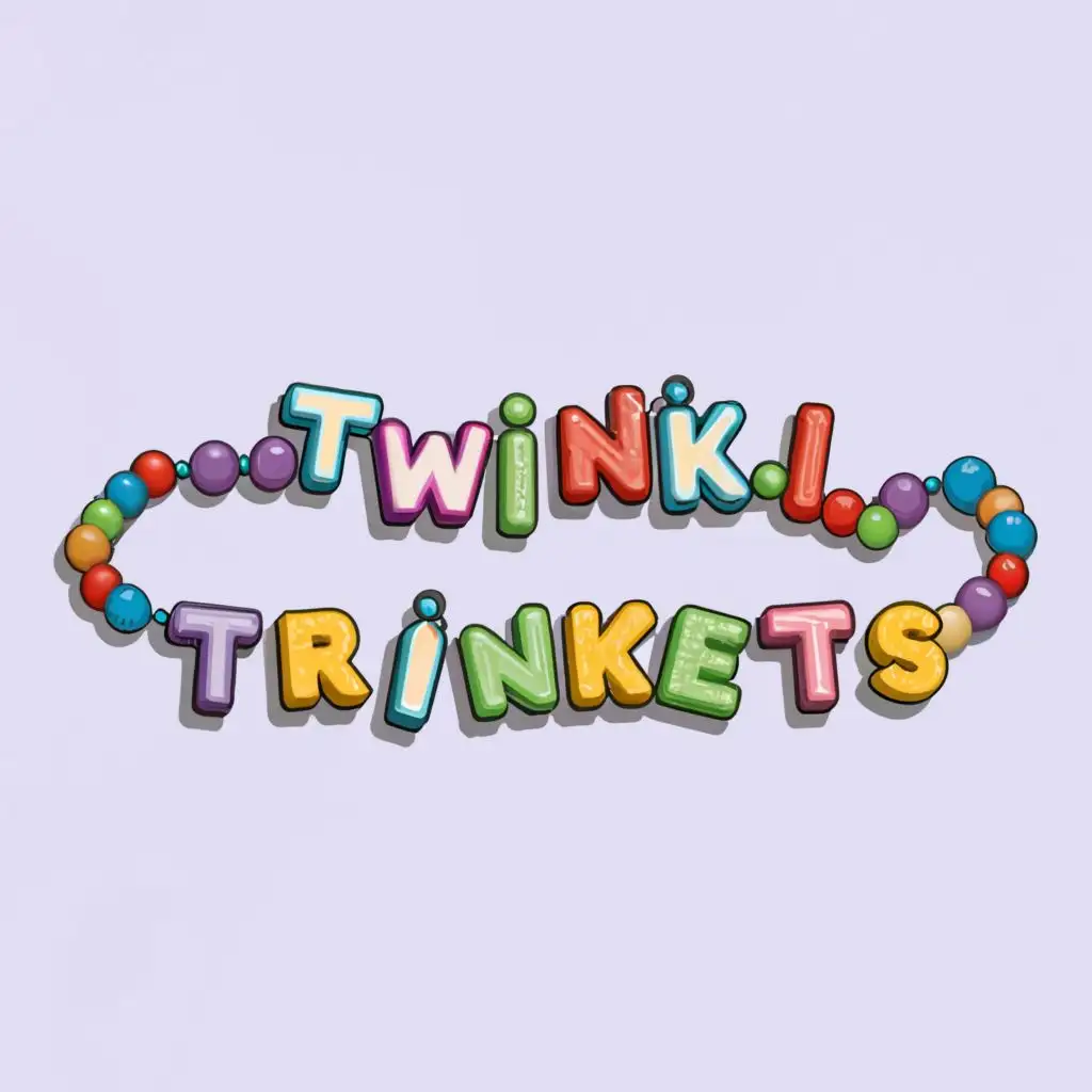 LOGO-Design-For-Twinkl-Trinkets-Elegant-Beads-with-Artistic-Typography