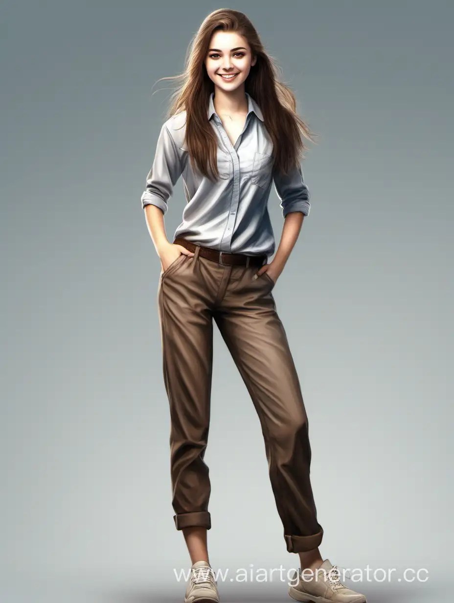 Smiling-18YearOld-BrownHaired-Girl-in-Casual-Attire-UltraRealistic-Portrait