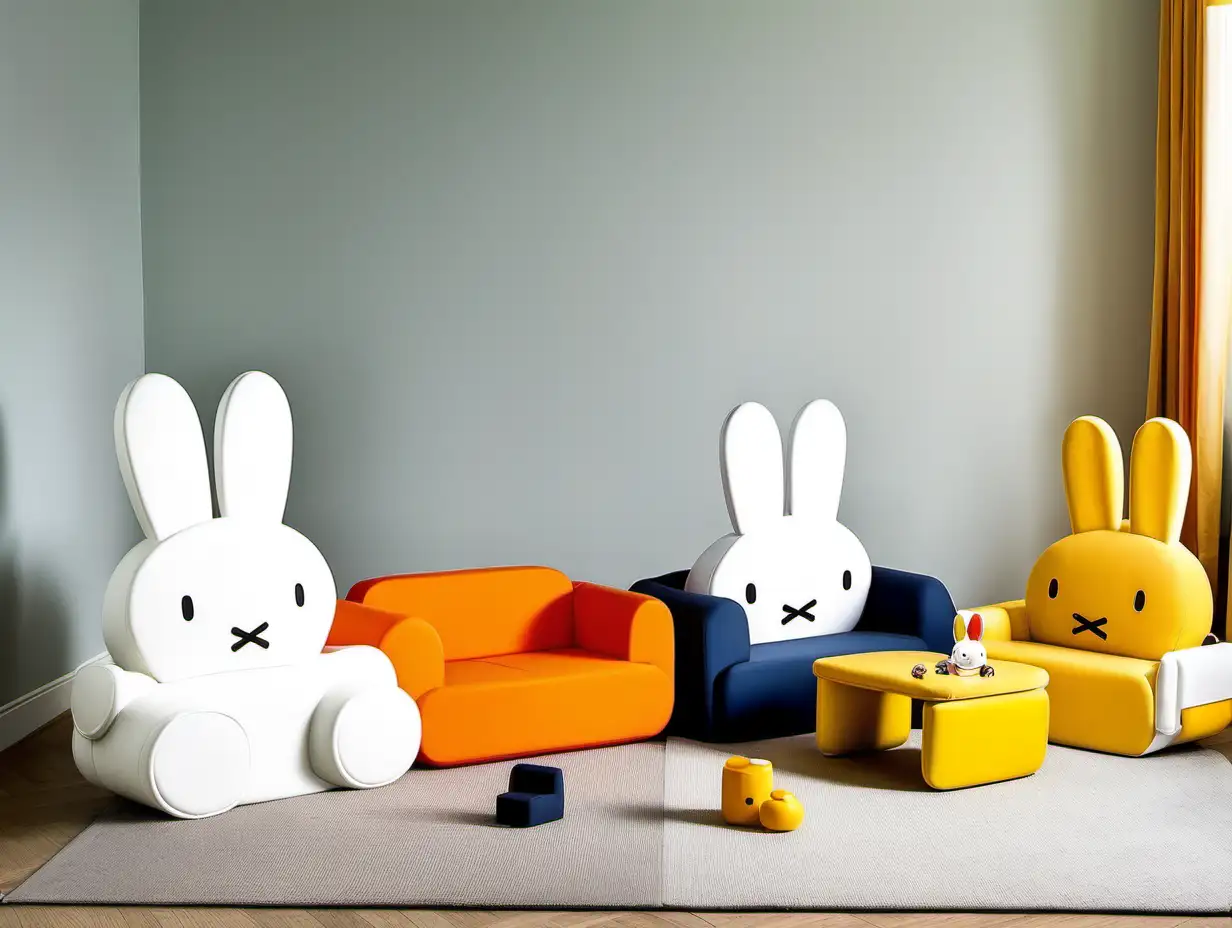 Adorable Miffy Elements Childrens Sofa for Comfortable and Stylish Playtime