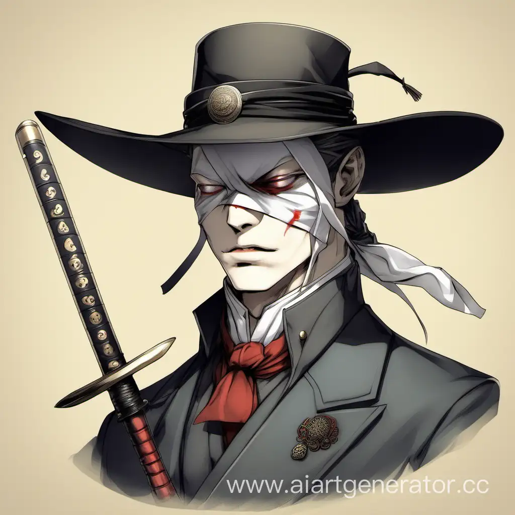 Mysterious-OneEyed-Swordsman-in-Classical-Attire-with-Katana