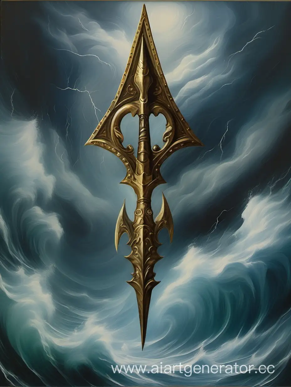 Mystical-TridentShaped-Amulet-by-Storm-Painting