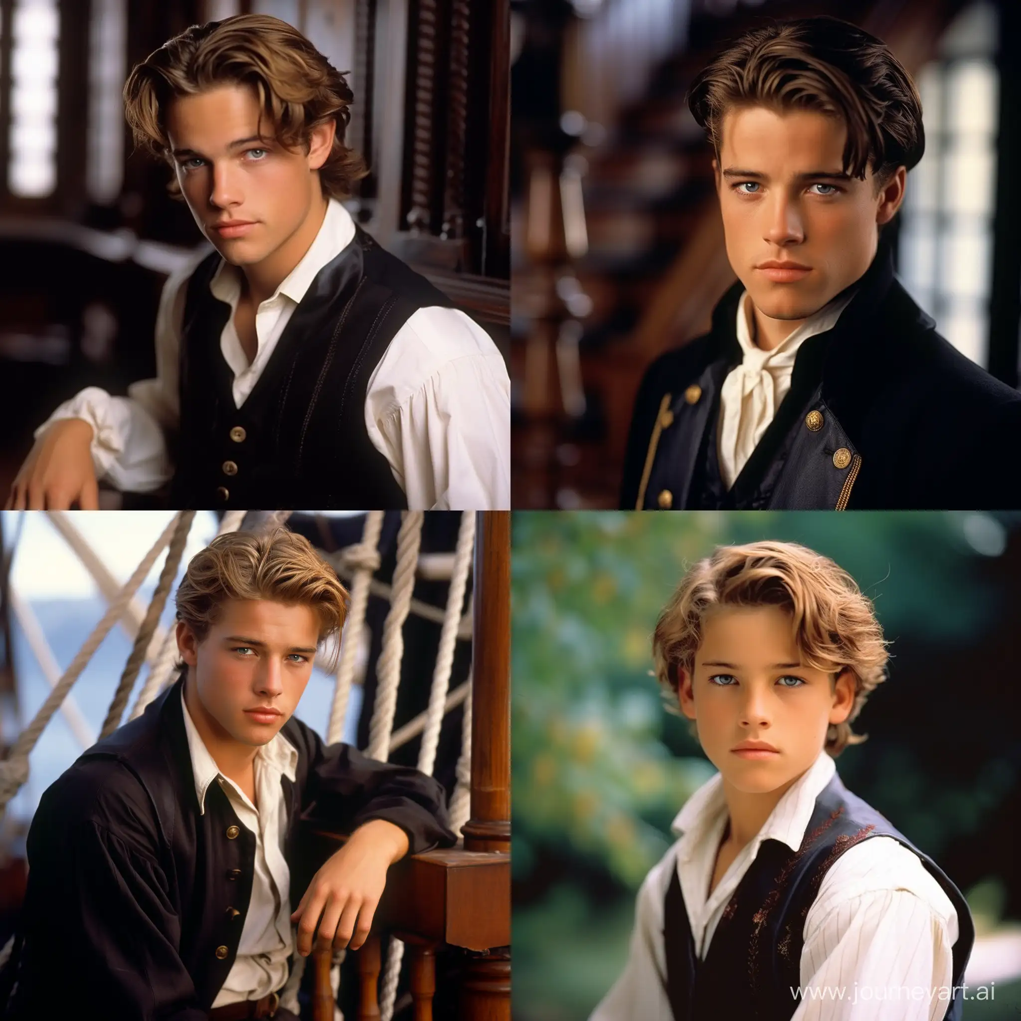 Youthful-Brad-Pitt-Portrays-Jack-Dawson-in-Titanic-Classic-Movie-Recreation