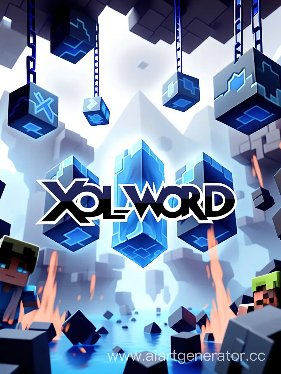 Xollyworld-Avatar-with-Minecraft-Ores-Background