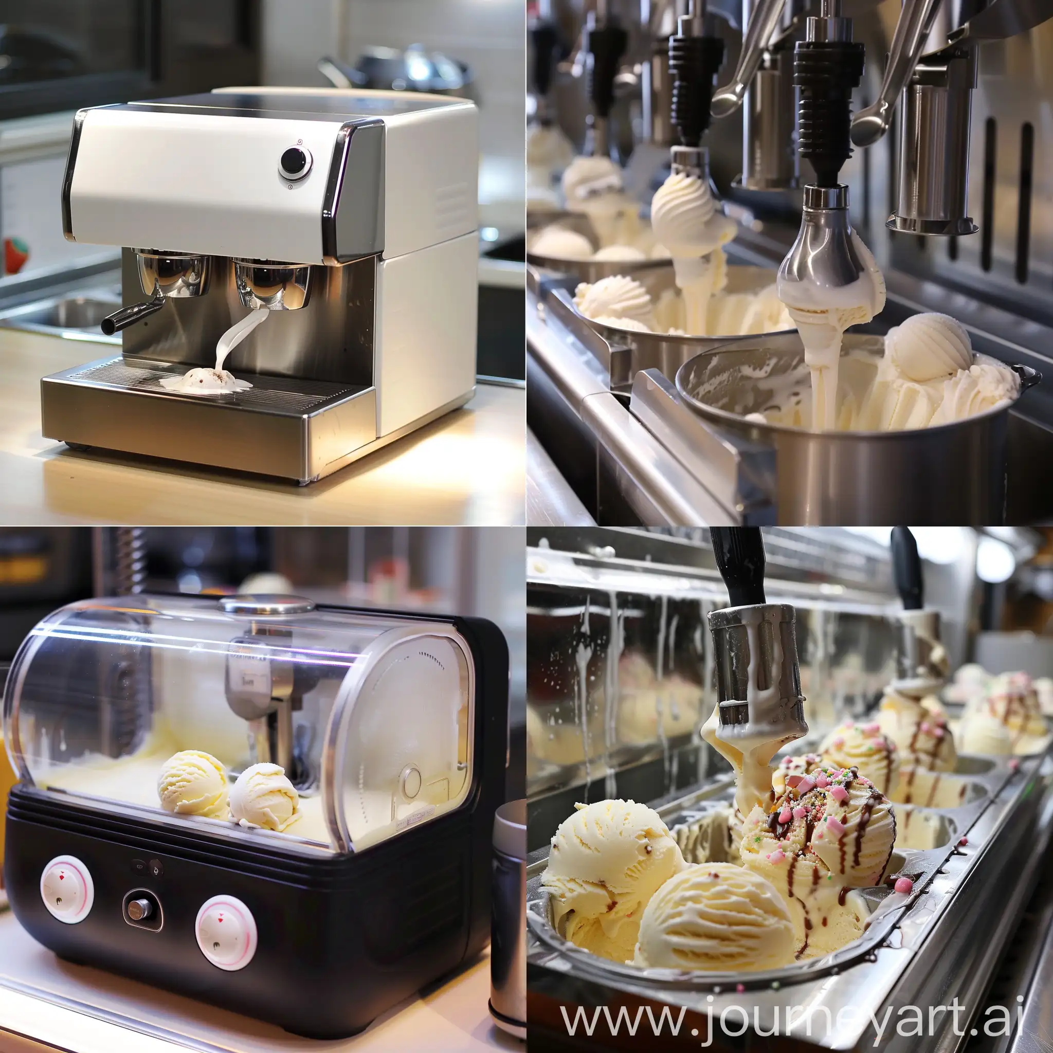 Ice cream making machine