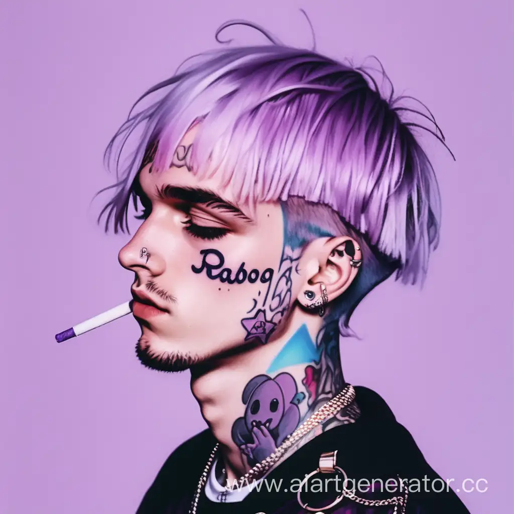 Lil peep purple aesthetic banner