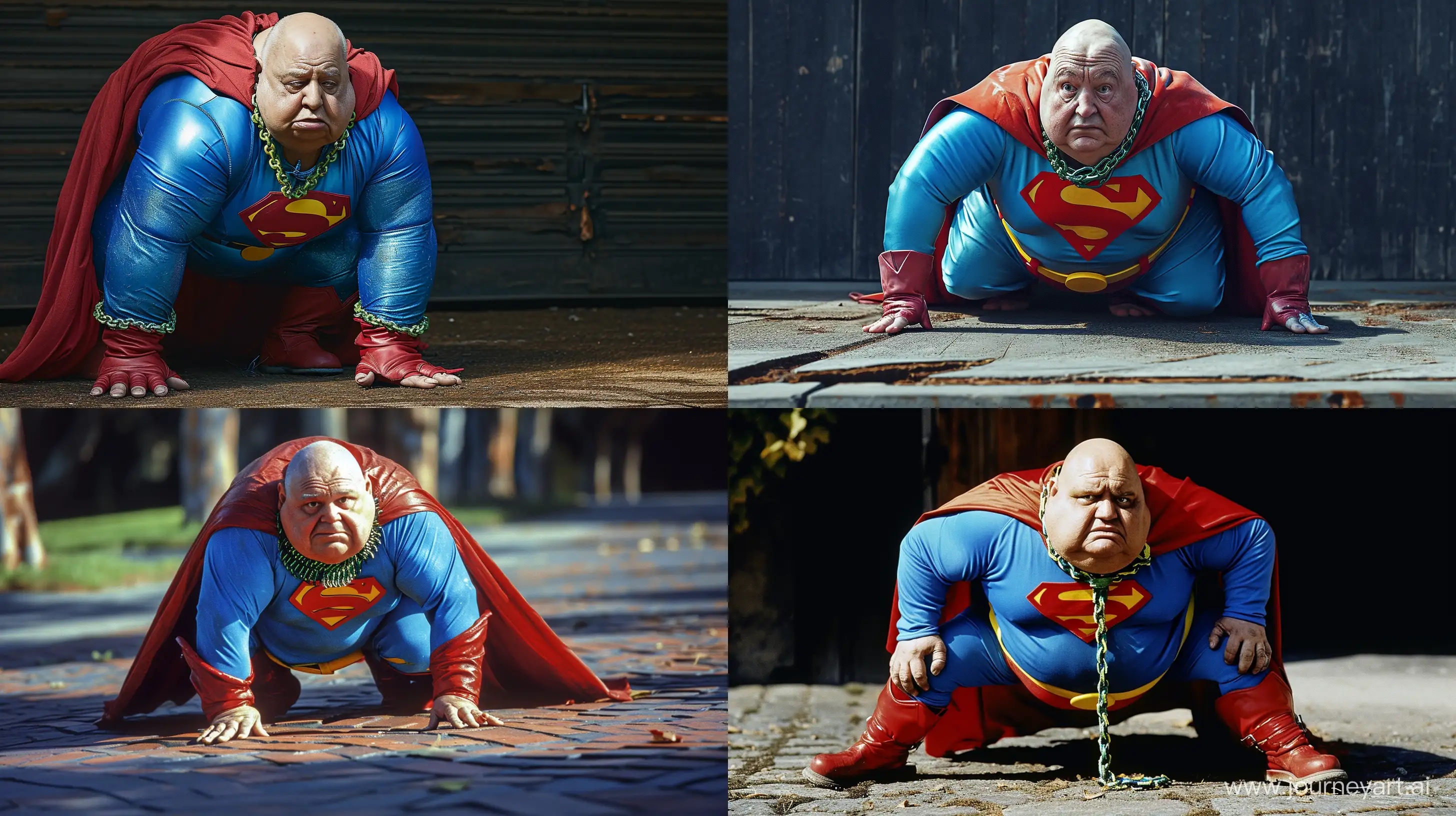 Elderly-Superman-Enjoys-Playful-Outdoor-Adventure