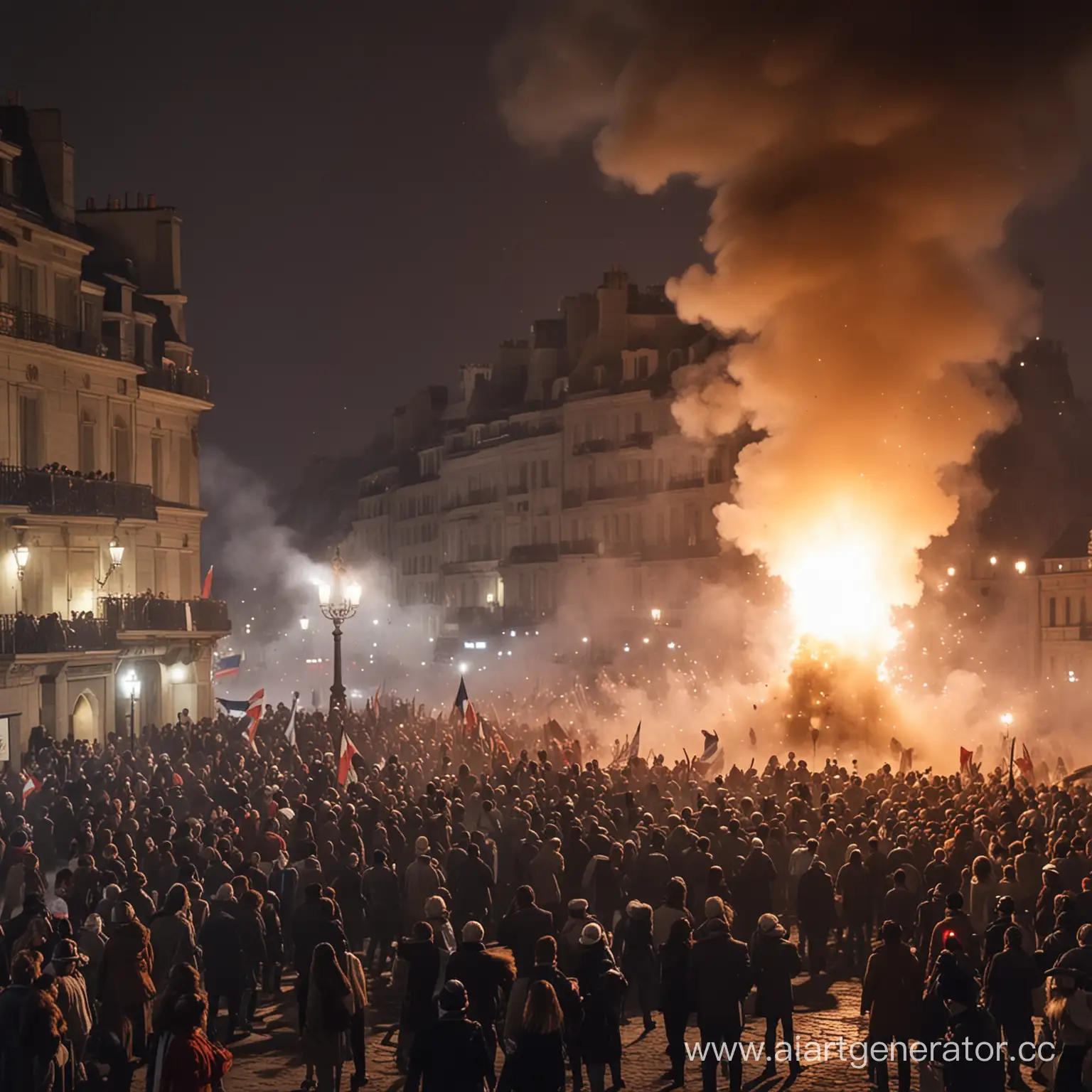 Parisian-Revolutionaries-Storming-Bastille-with-Cannons-and-Stones