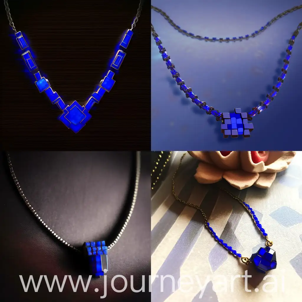 Crafting-a-Lapis-Lazuli-Necklace-Minecraft-Style