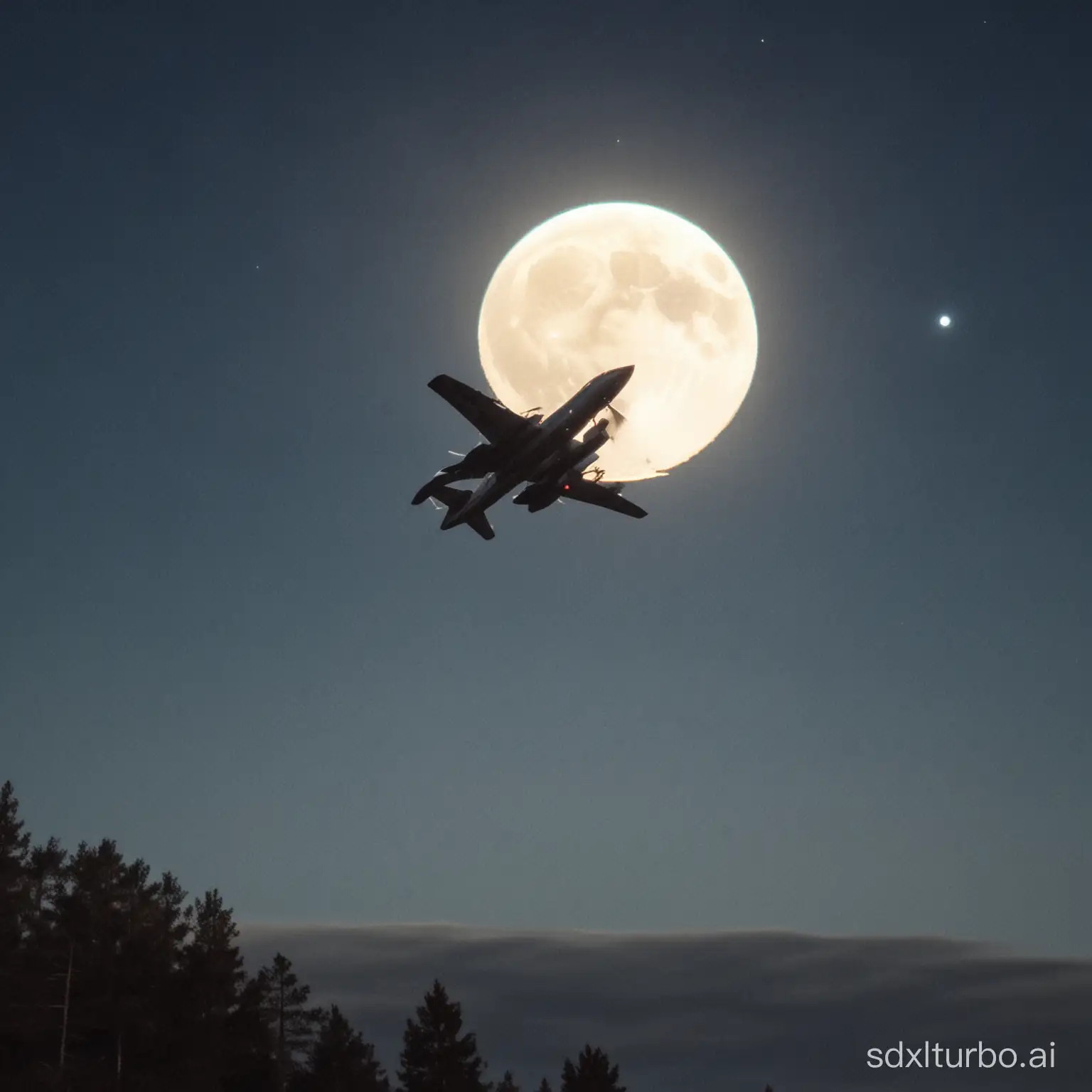 Äijä flies in the moonlight