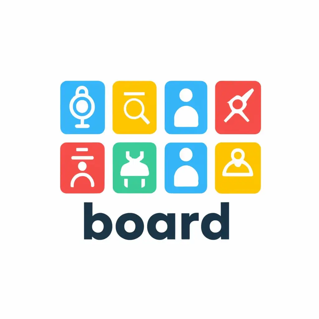 a logo design,with the text "board", main symbol:jira board, yellow green,Moderate,be used in Technology industry,clear background