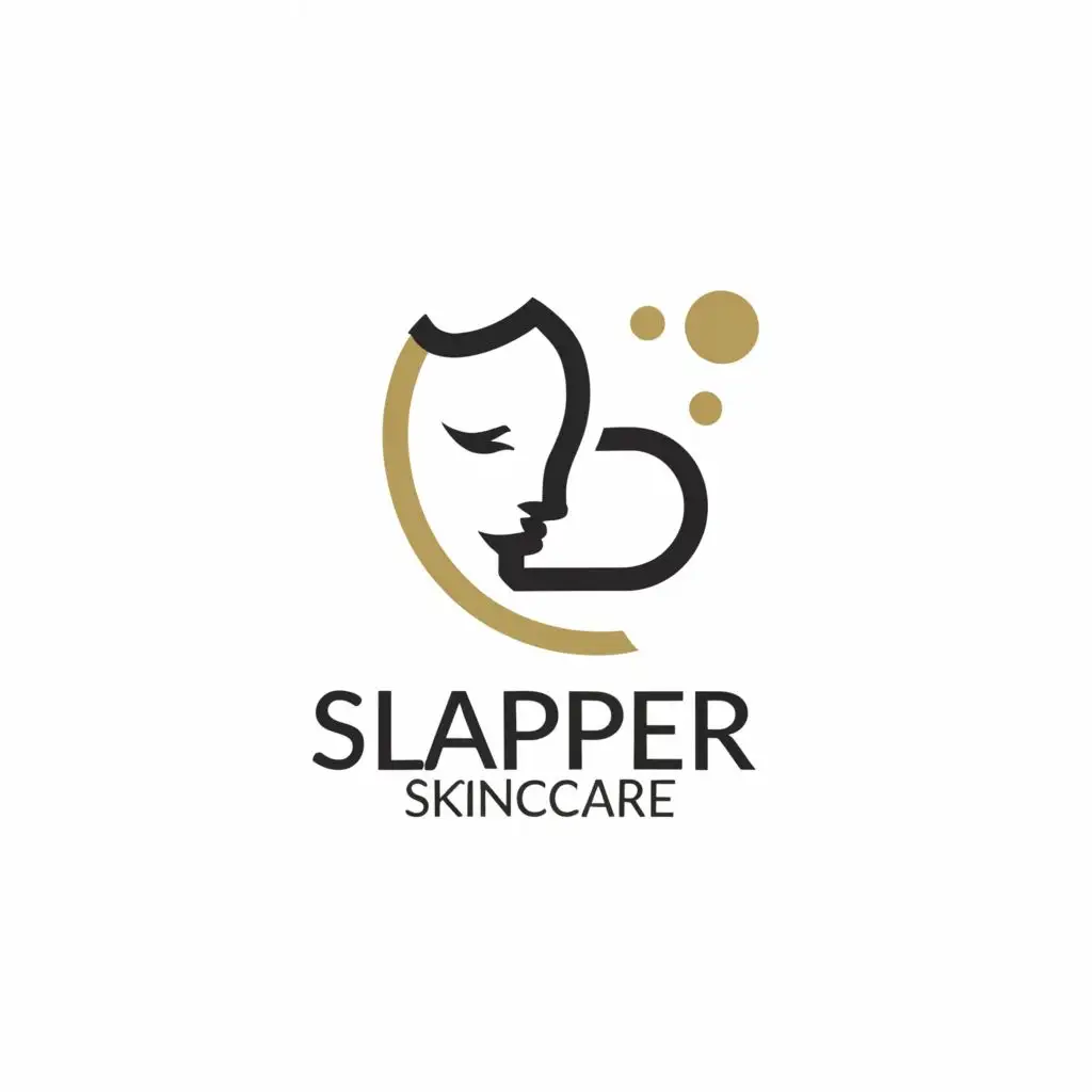 a logo design,with the text "slapper skincare", main symbol:face,Moderate,be used in Technology industry,clear background
