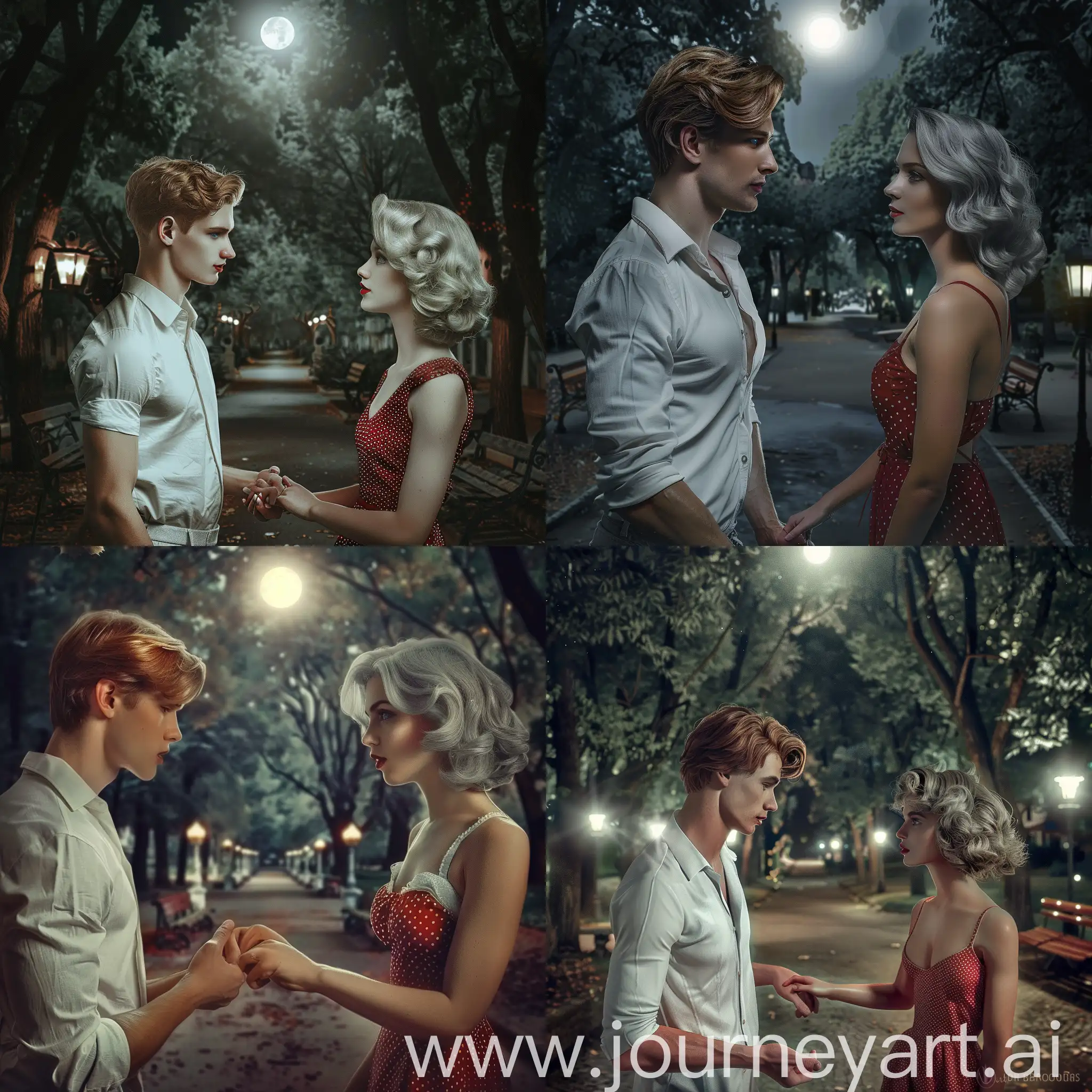 Romantic-Moonlit-Encounter-Loving-Couple-in-a-Nighttime-Park