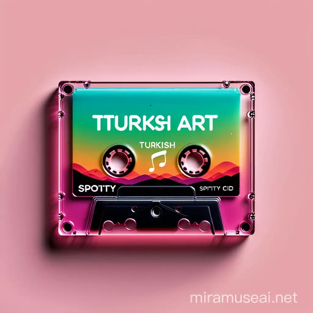 Traditional Turkish Music Album Cover Art with Musical Instruments and Cultural Elements