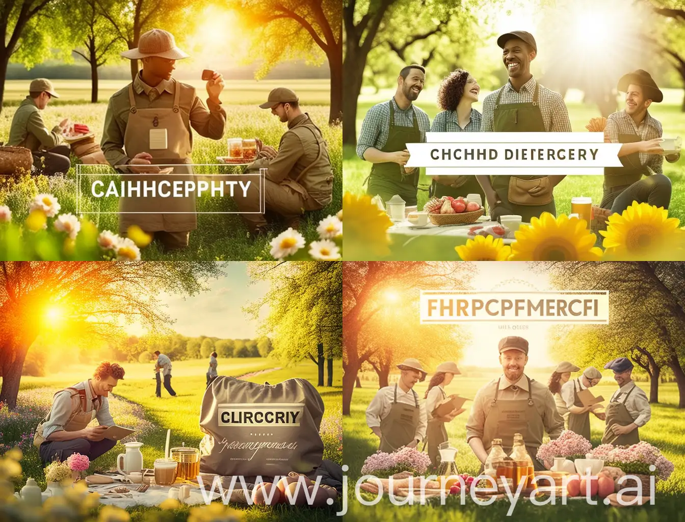 Diverse-Workers-Enjoying-Spring-Picnic-in-Lush-Green-Field