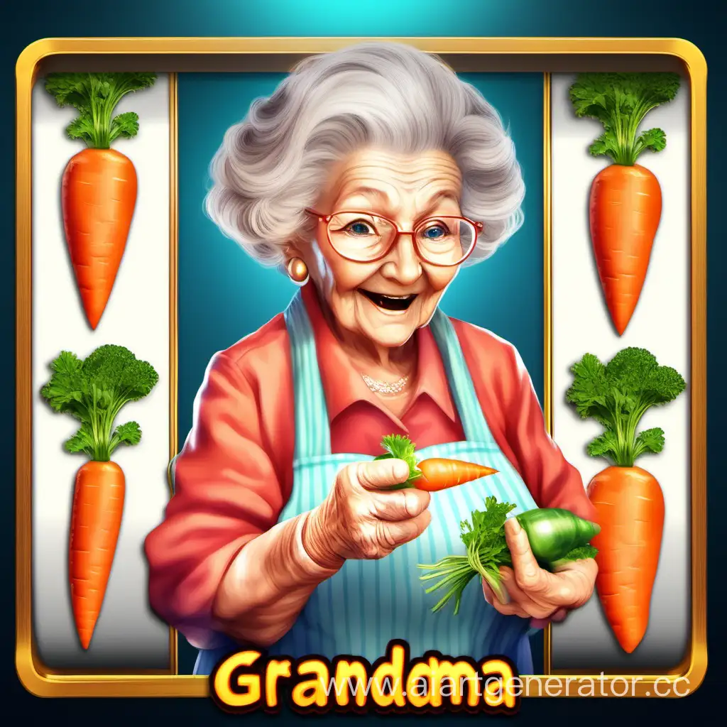 Elderly-Woman-Playing-Slot-Game-with-Carrot