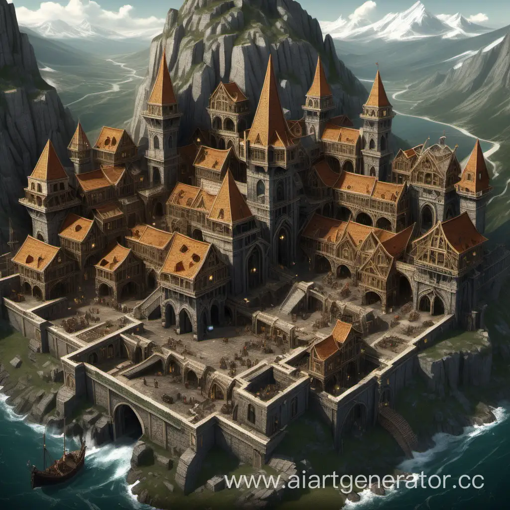 Monceria-Kingdom-of-Scholarly-Dwarves-Surrounded-by-Stone-Walls-and-Factories