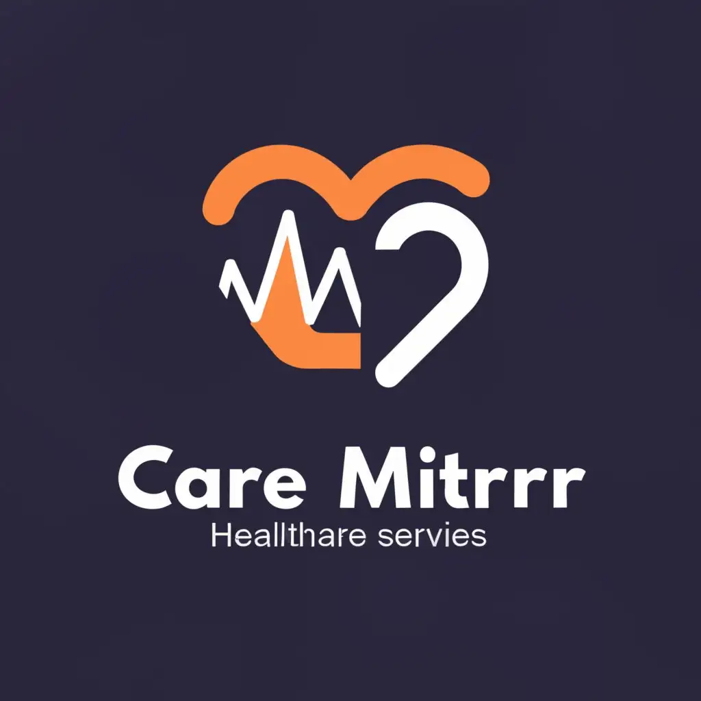 a logo design,with the text "Care Mitrr", main symbol:Healthcare services provider related,Moderate,be used in Medical Dental industry,clear background