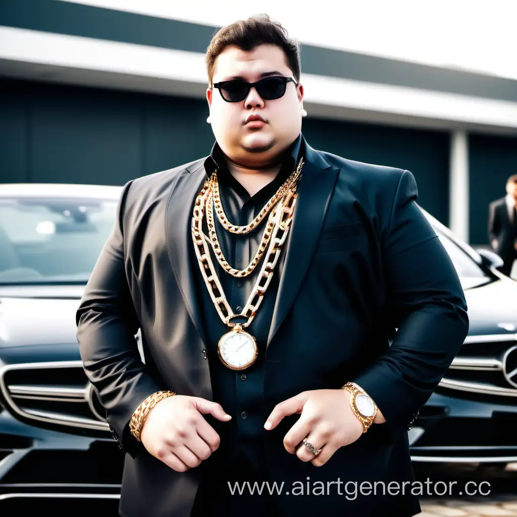 Young-Wealthy-Oil-Magnate-Surrounded-by-Luxury-Cars-and-Expensive-Accessories