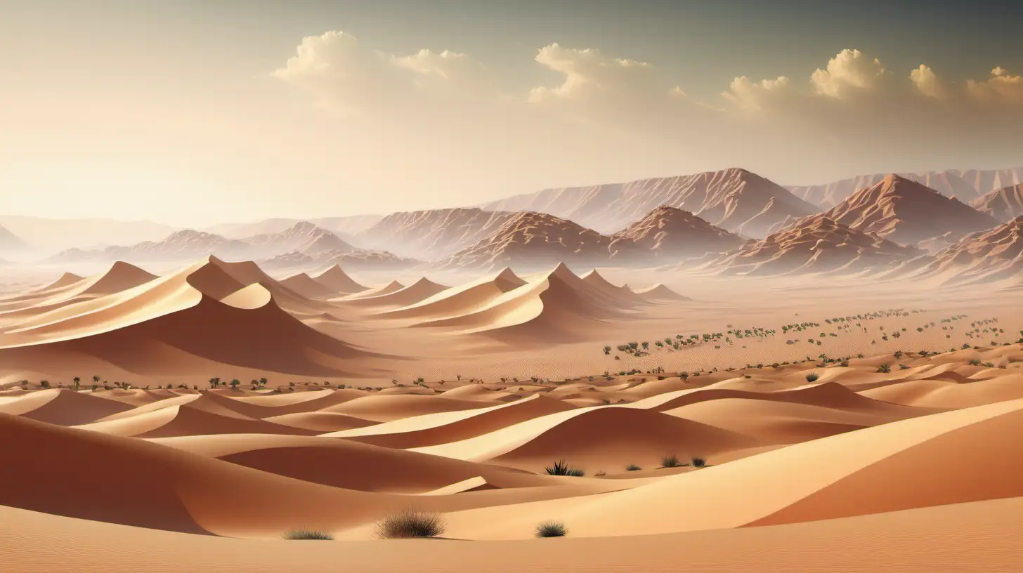 desert with hills



