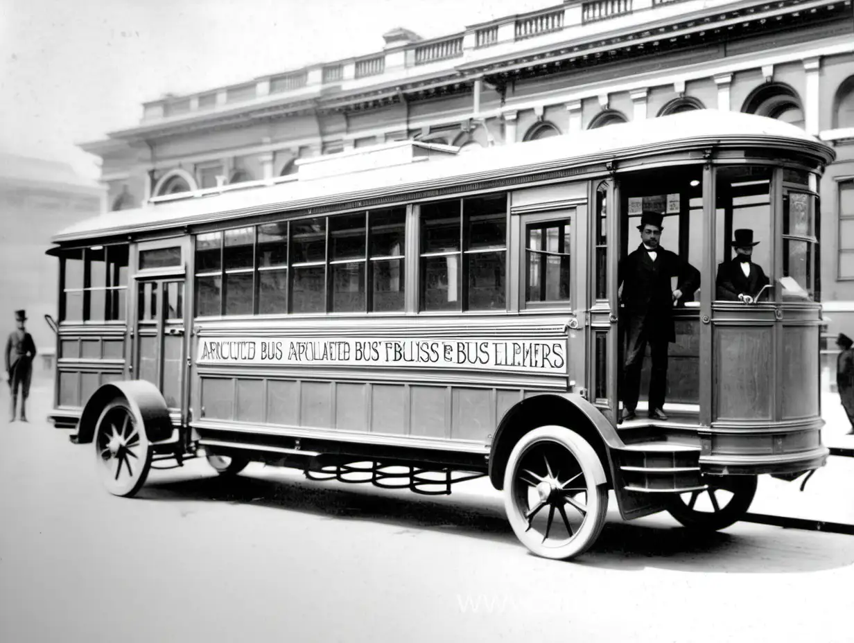 articulated bus in 1890s