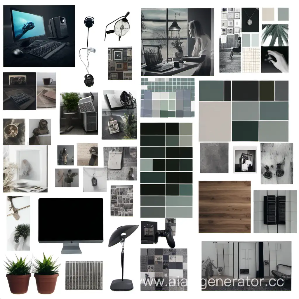 Mood board inspired by PC theme