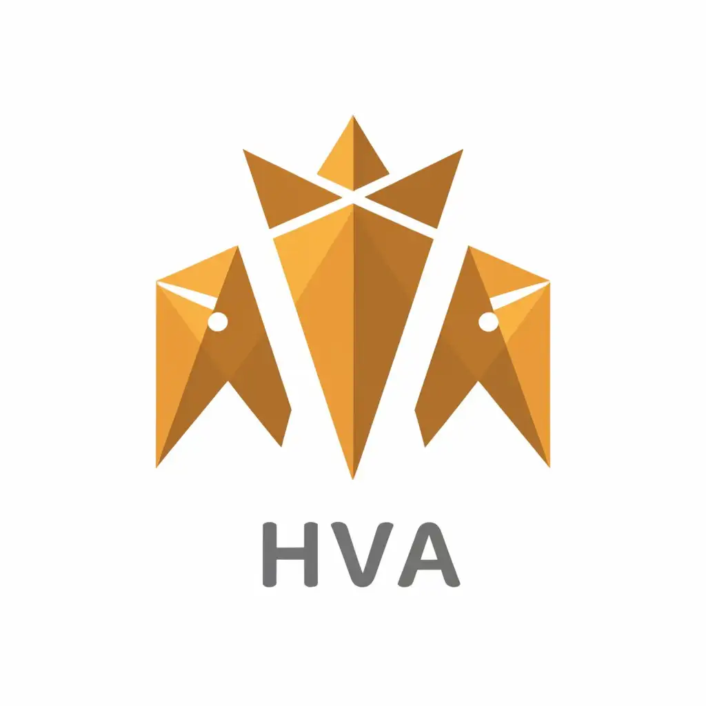 a logo design,with the text 'HVA', main symbol:,Moderate, clear background