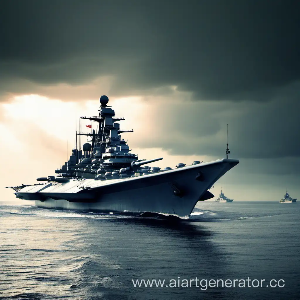 Sleek-Modern-Battleship-at-Sea