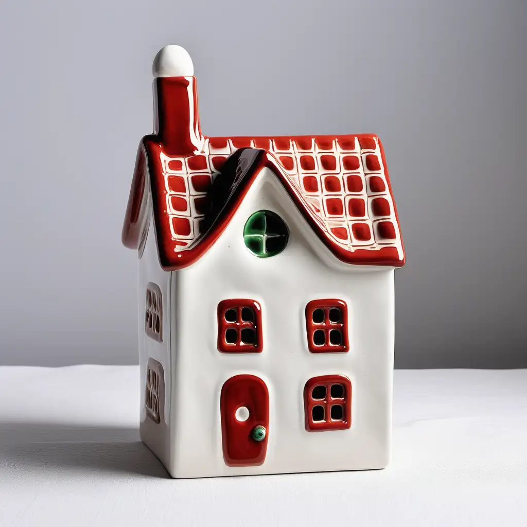 圣诞陶瓷 正方形 简洁 房子
