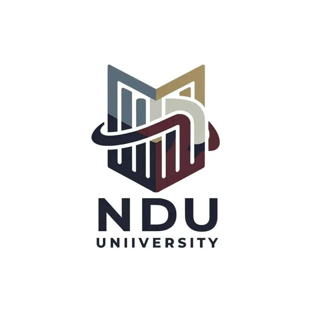 a logo design,with the text "NDU University", main symbol:Study, University, Simple , NDU in Unique text,Moderate,be used in Education industry,clear background