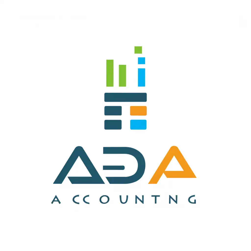 a logo design,with the text "ADA Accounting", main symbol:finance,Moderate,be used in Finance industry,clear background