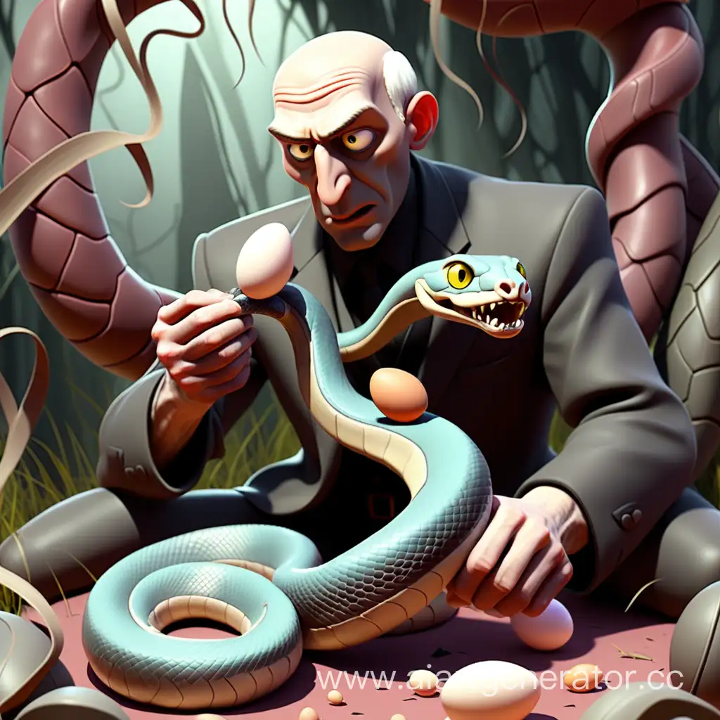 Igor-Caresses-a-Serpent-and-Tends-to-its-Nest