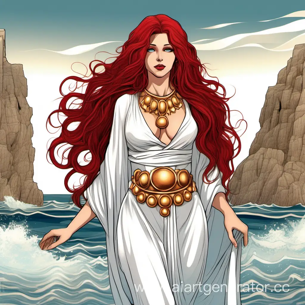 Greek-Princess-with-Lush-Crimson-Hair-and-Golden-Eyes-by-the-Sea