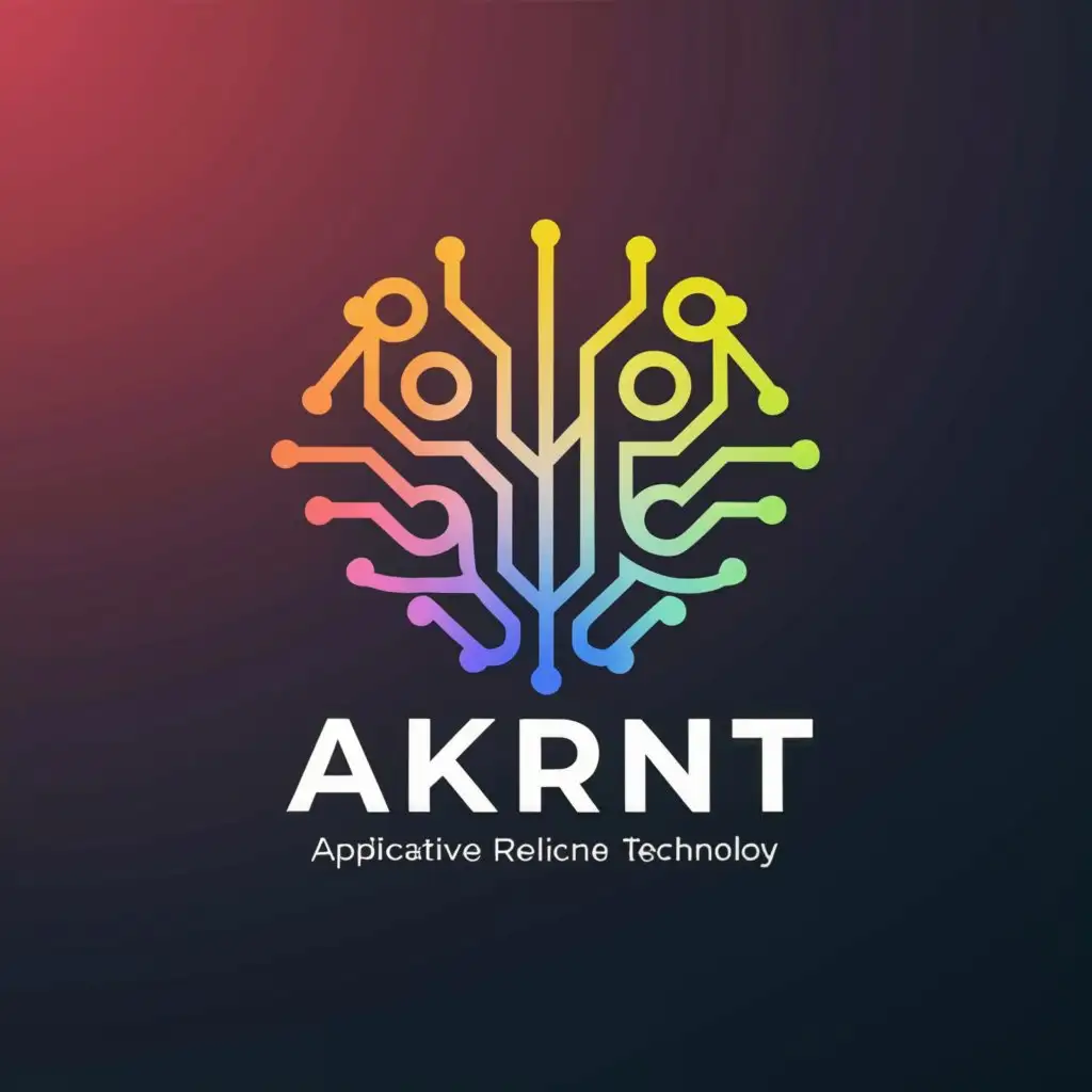 a logo design,with the text "AKRNT", main symbol:Applicative Knowledge Realization for Niche Technology,complex,be used in Internet industry,clear background