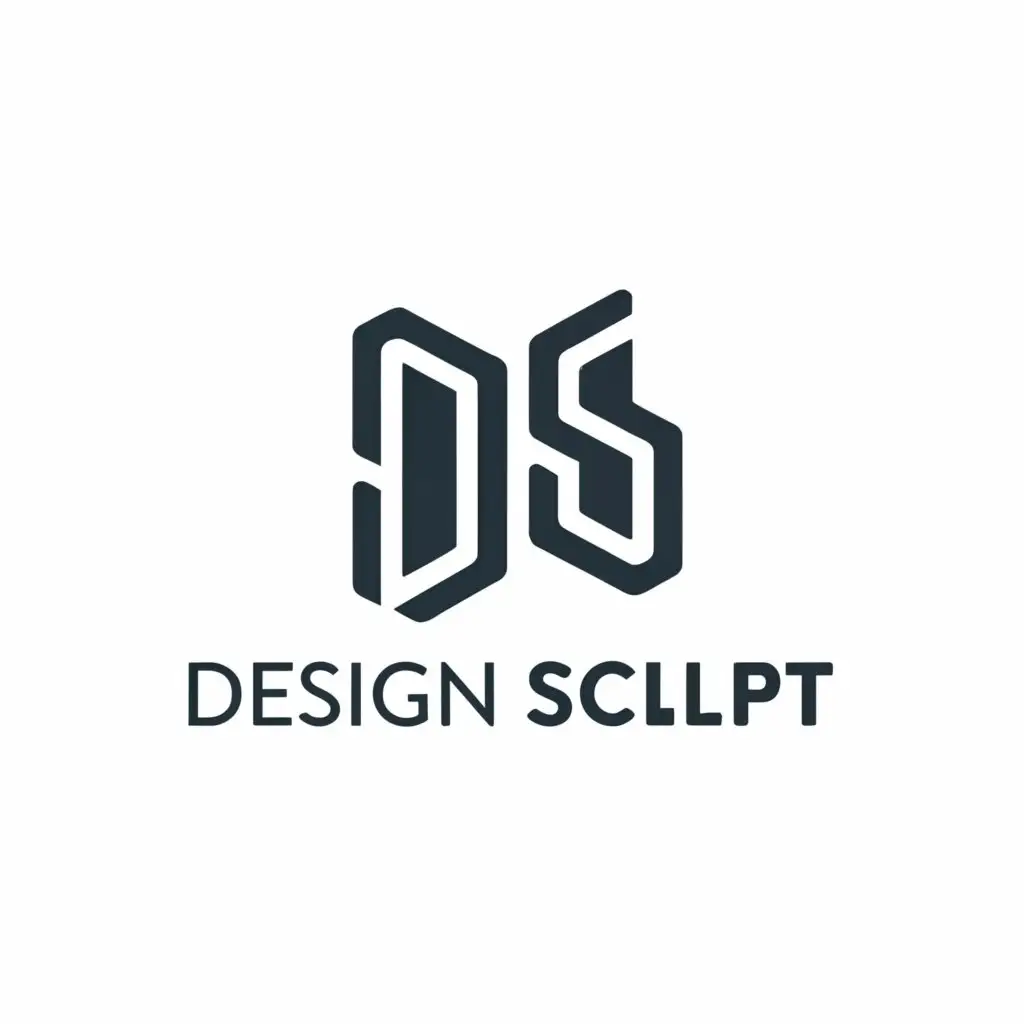 a logo design,with the text "design sculpt", main symbol:ds,Moderate,be used in Construction industry,clear background