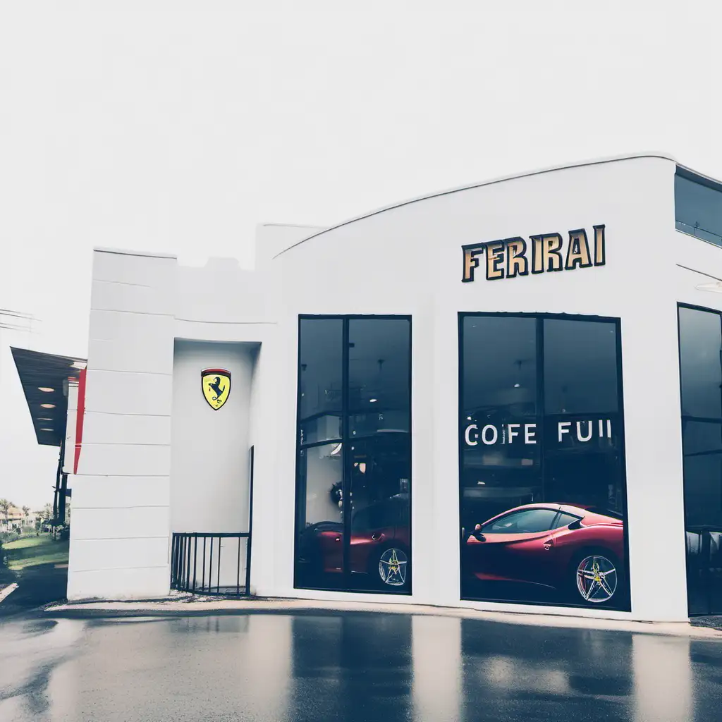 Make over this place into a realistic Ferrari themed coffee shop