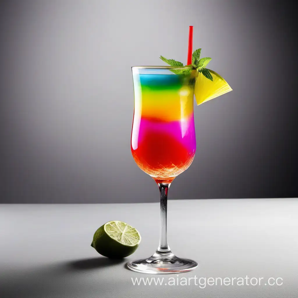 разноцветный коктейль