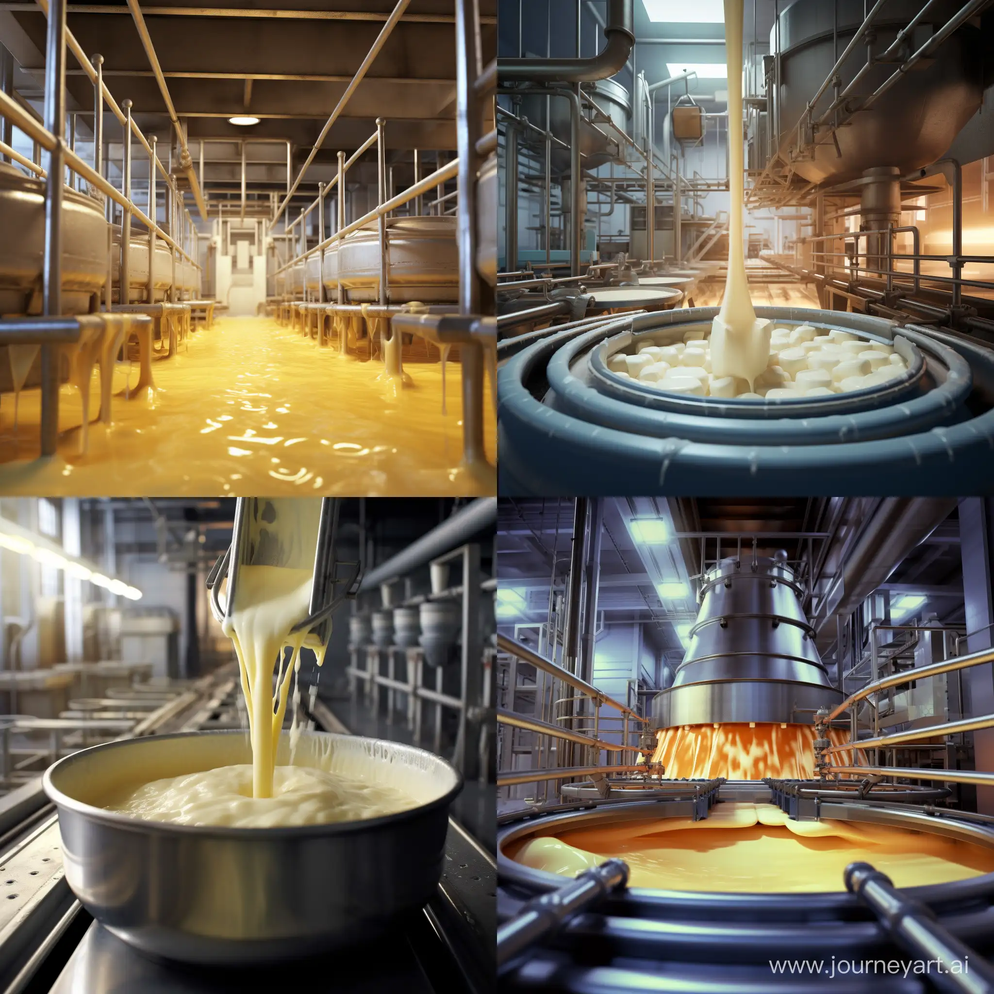Artistic-MiniCheese-Factory-Captivating-Process-of-Sweetened-Condensed-Milk-Production