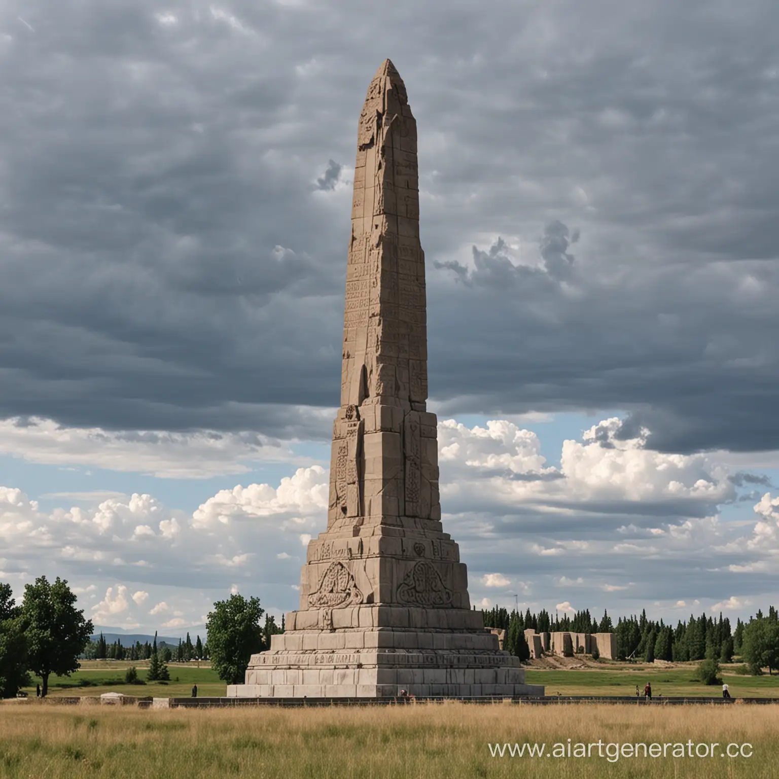 Breathtaking-View-of-Baiterek-Monument-Against-Azure-Sky