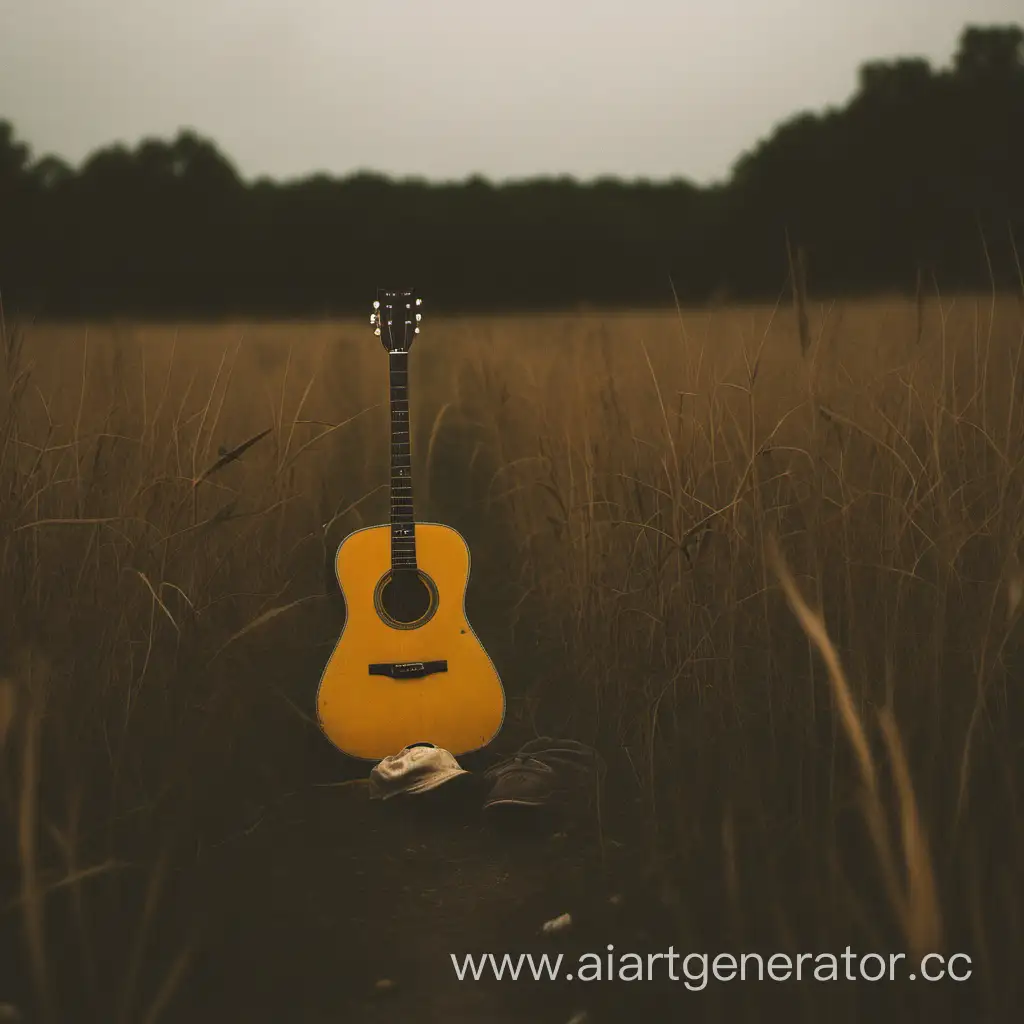 Melancholic-Strumming-Lost-Summer-Serenade-with-a-Guitar