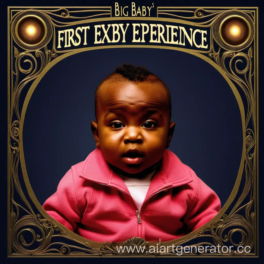 Обложка для музыкального альбома певца Big baby Dima под названием "Первый опыт"