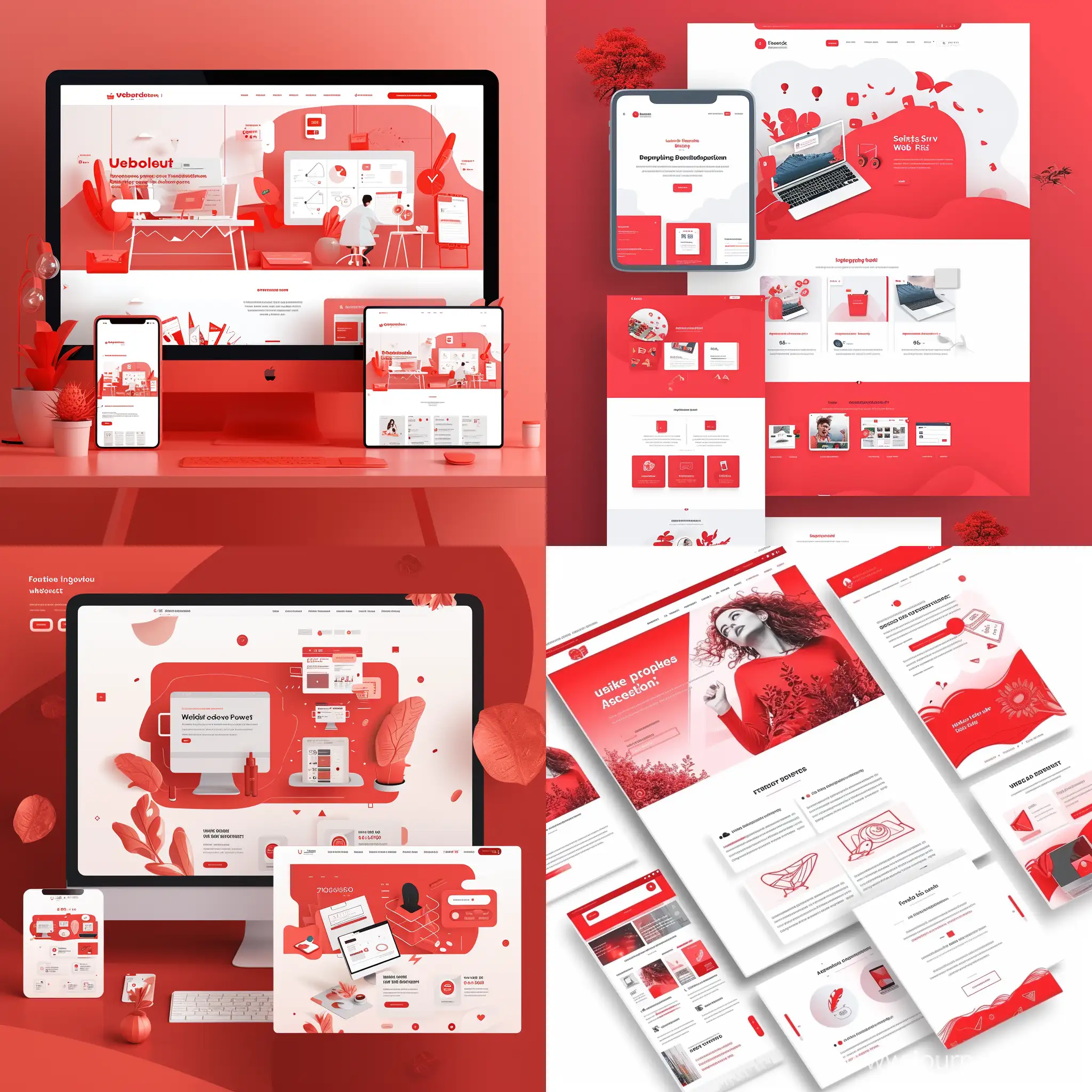 HighQuality-Website-Development-Services-with-Striking-Red-Graphics-and-Illustrations