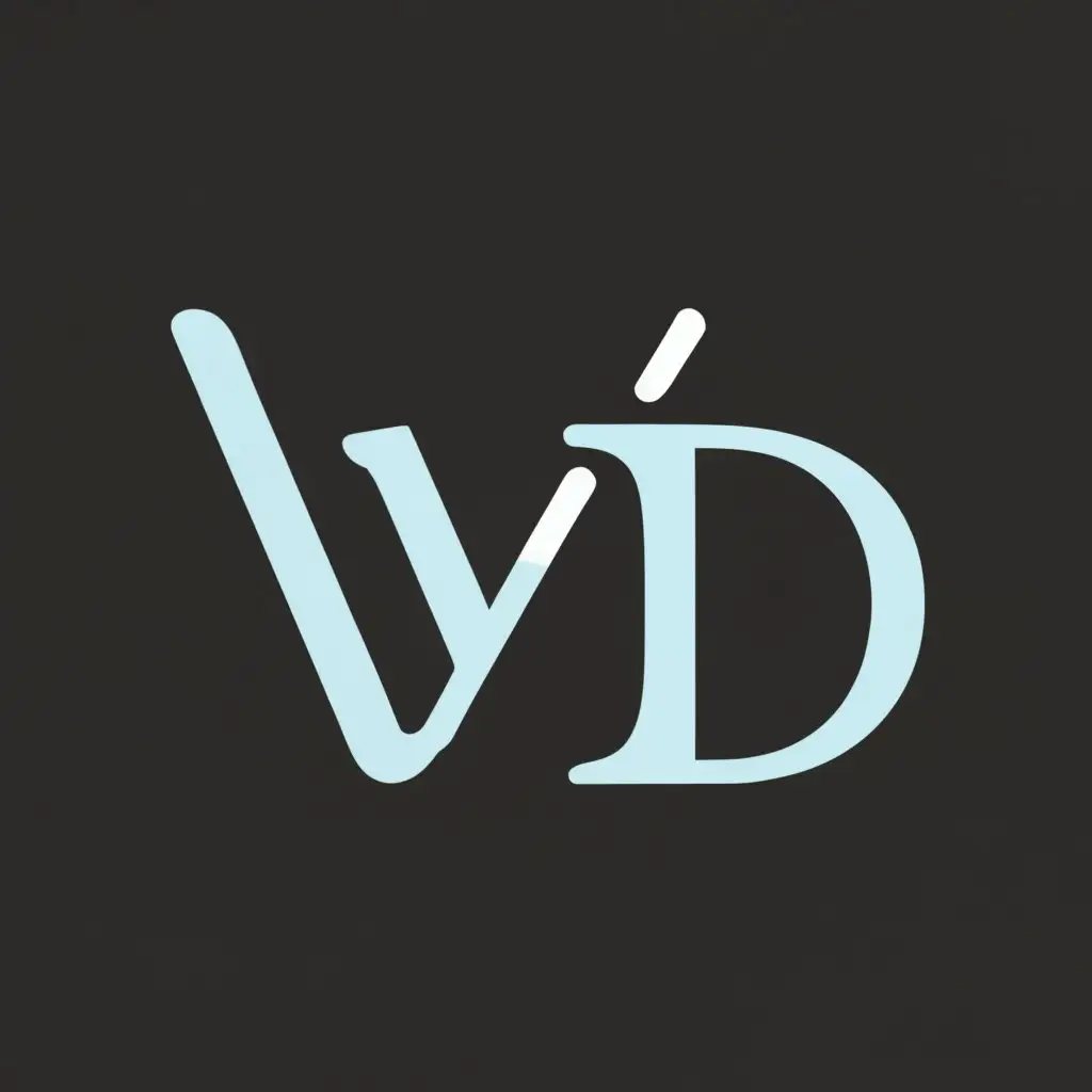 logo, Geometry, with the text "VD", typography