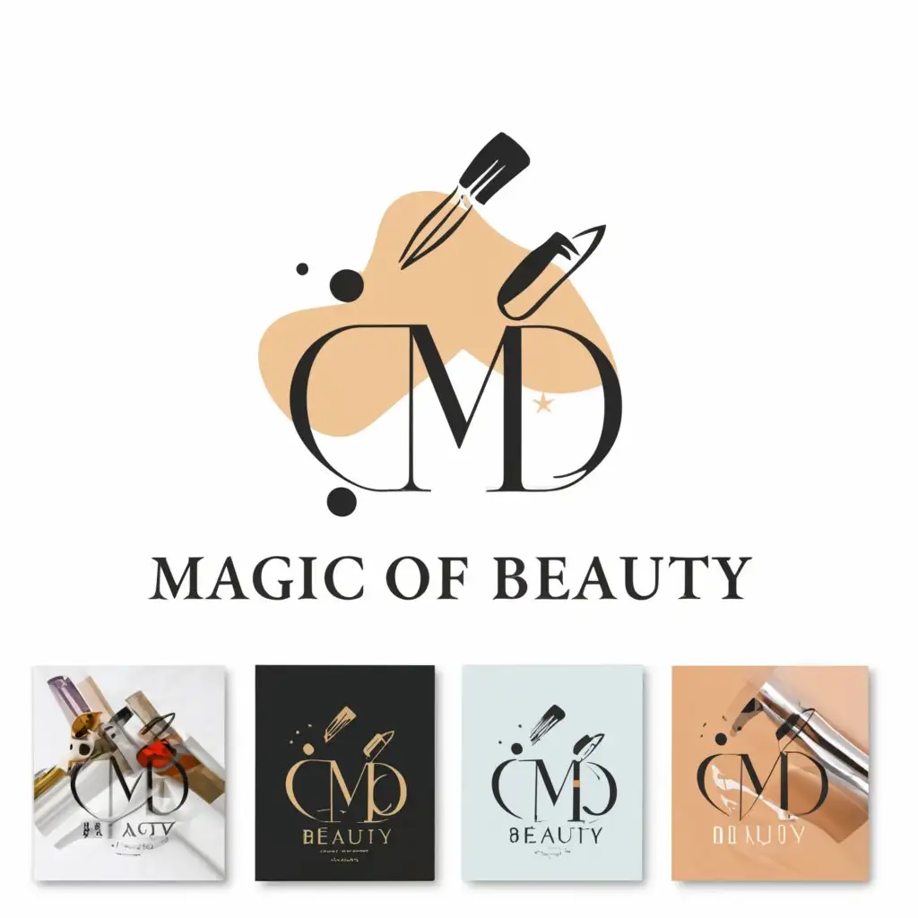 a logo design,with the text "Magic of Beauty", main symbol:beauty cosmetics,Minimalistic,be used in Beauty Spa industry,clear background