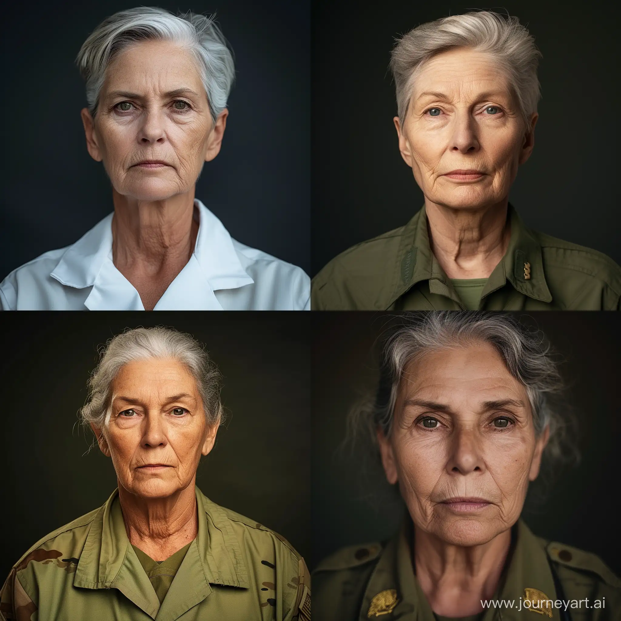 Retired-Military-Nurse-with-Greying-Hair-and-Stern-Expression