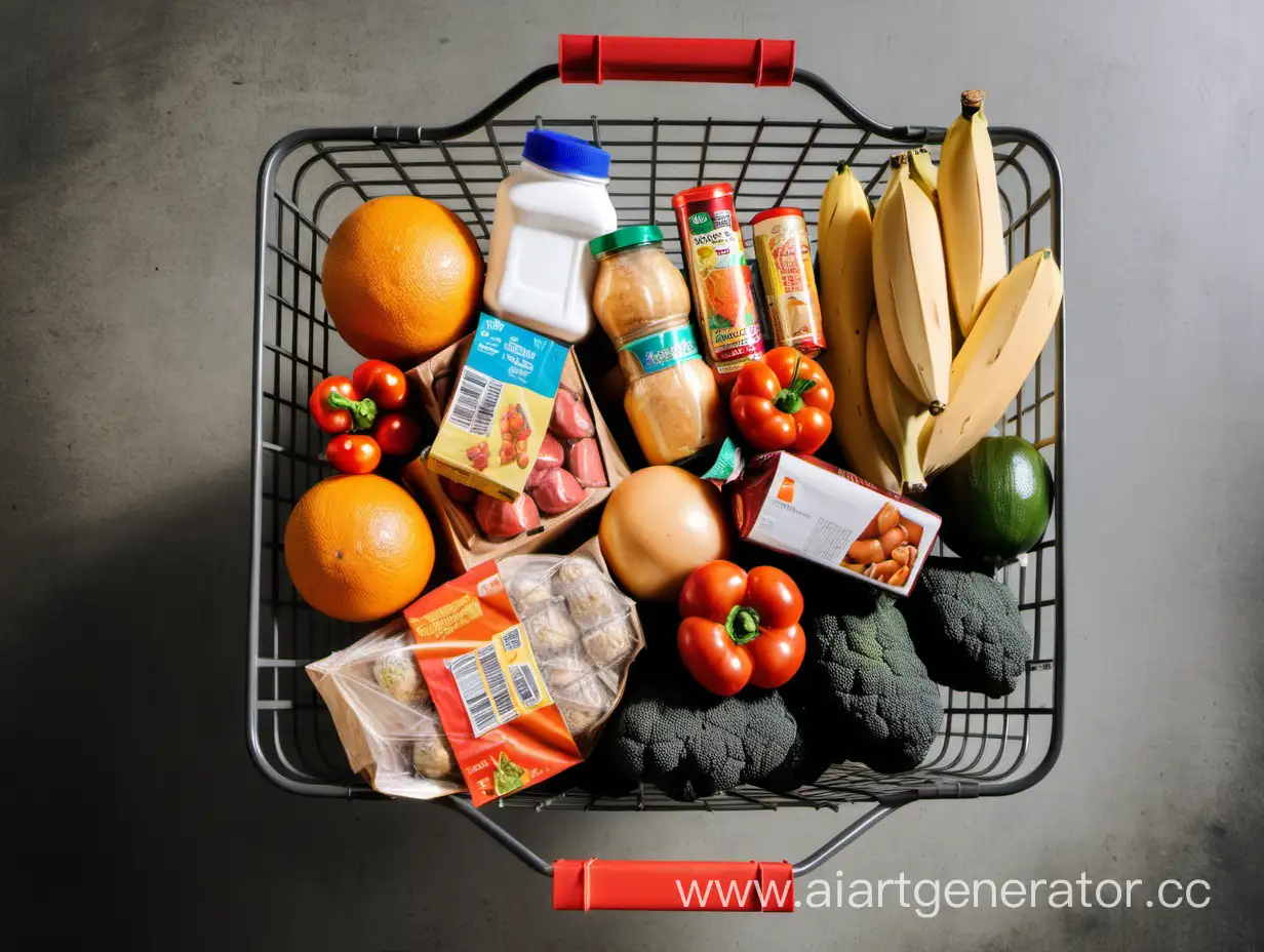 Abundant-Grocery-Basket-with-Fresh-and-Diverse-Food-Selection