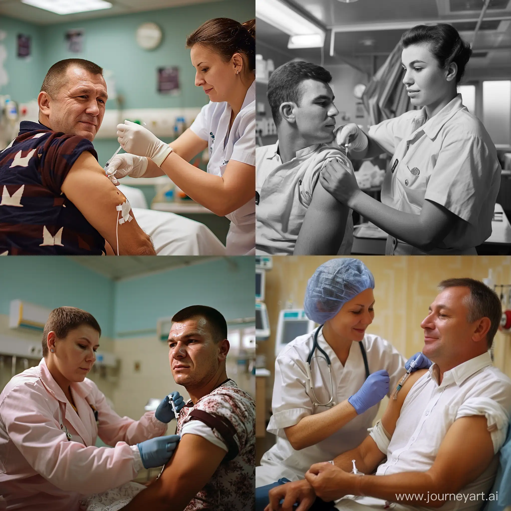 Slavic-Nurse-Administering-Injection-in-Hospital-Procedure-Room