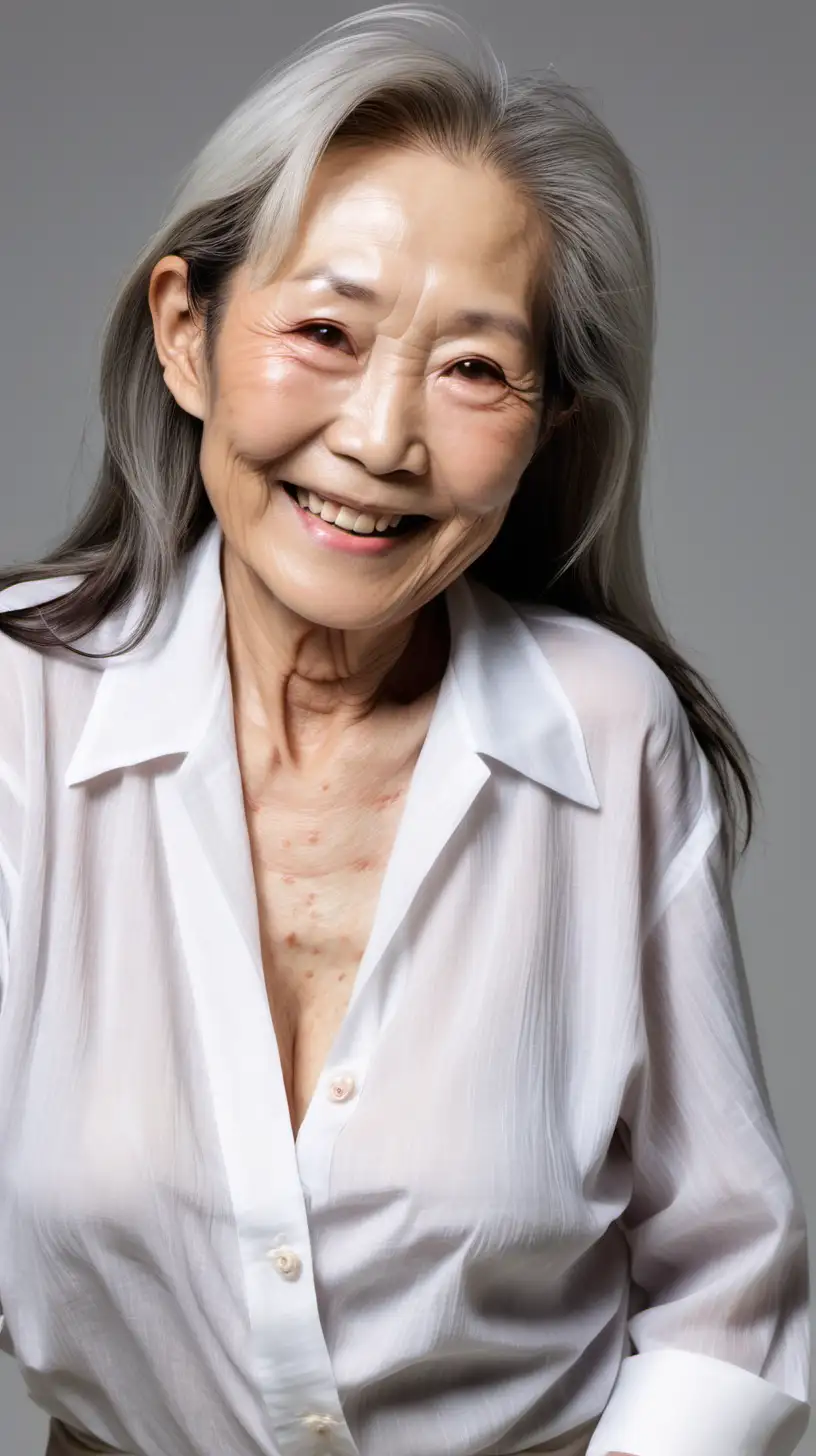 Elegant Mature Japanese Woman with Natural Beauty and Grace