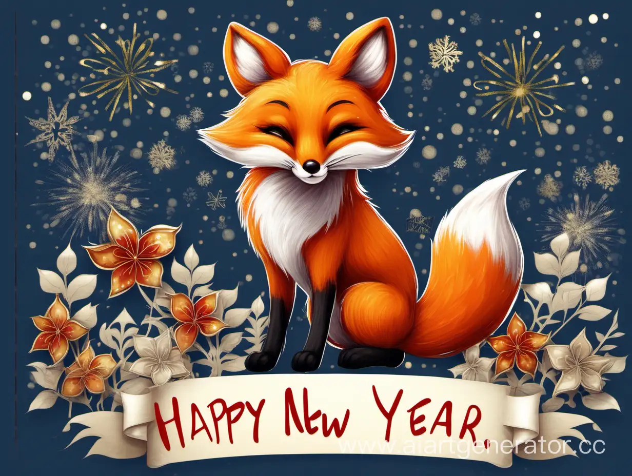 Joyful-New-Year-Fox-Celebration